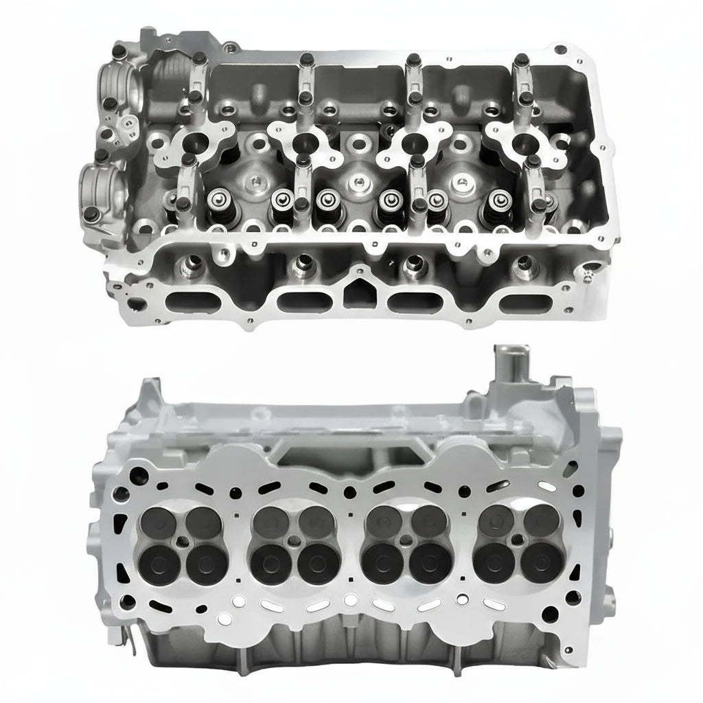 Toyota Hiace Hilux Cylinder Head 2TR-FE Assembled Head Valve View