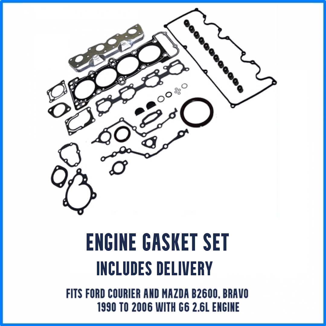 Mazda B2600 G6 Complete Engine Gasket Set - New Cylinder Heads