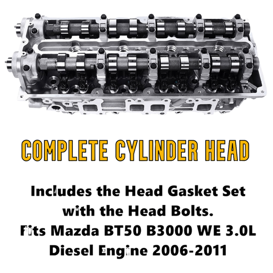 BT50 B2500 B3000 WEC Complete Cylinder Head - New Cylinder Heads