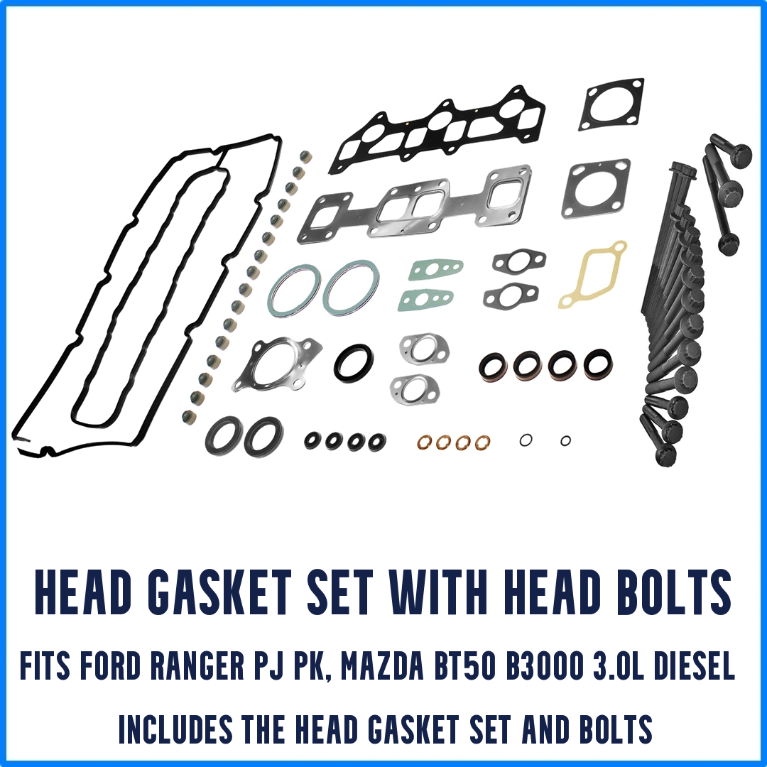 BT50 B2500 B3000 WE Head Gasket Kit with Head Bolts