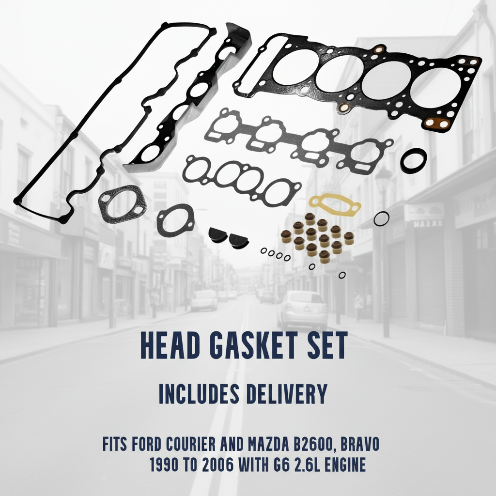 Mazda B2600 G6 2.6L Head Gasket Set - New Cylinder Heads