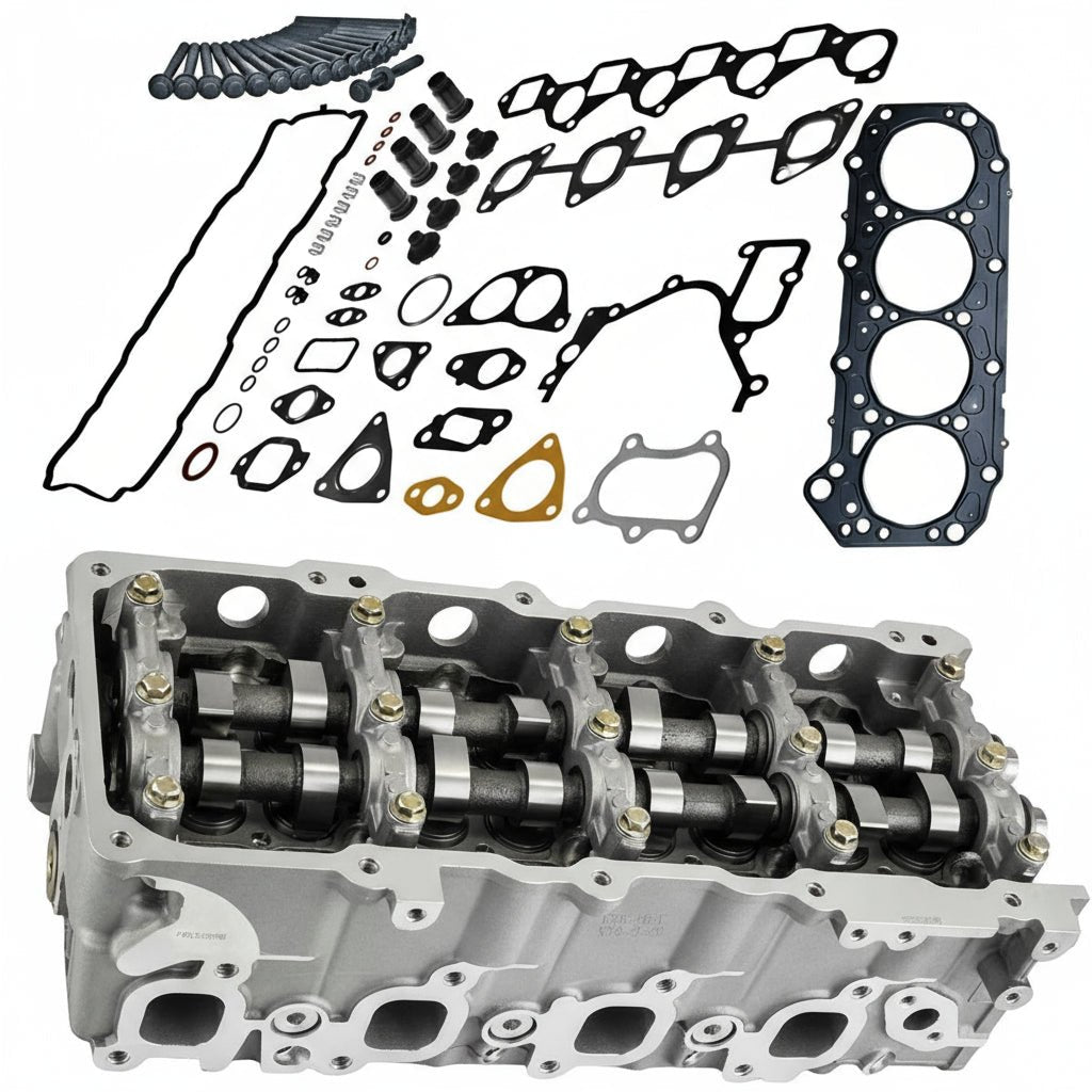 ZD30 non common rail cylinder head side view showing ports