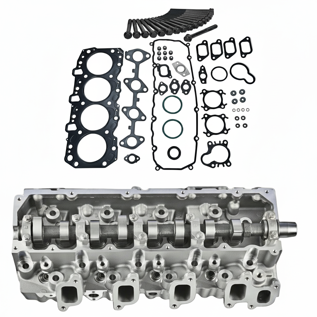 Toyota 1KZ-TE complete cylinder head with the vrs gasket set