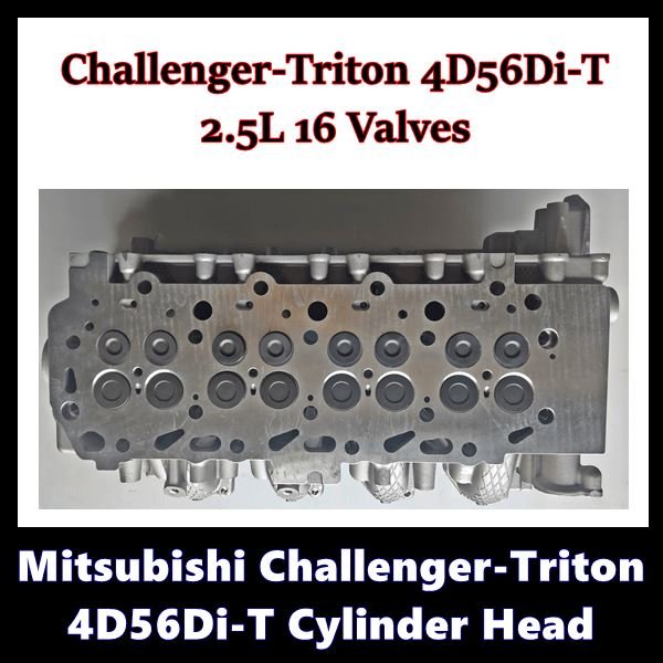 Challenger Triton 4D56Di-T Complete Cylinder Head No Camshafts - New Cylinder Heads