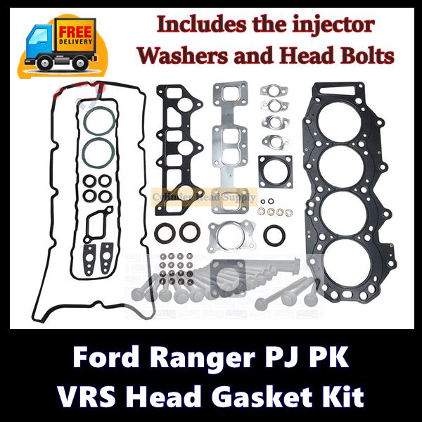Ford Ranger PJ PK WEAT Head Gasket Kit with Bolts - New Cylinder Heads
