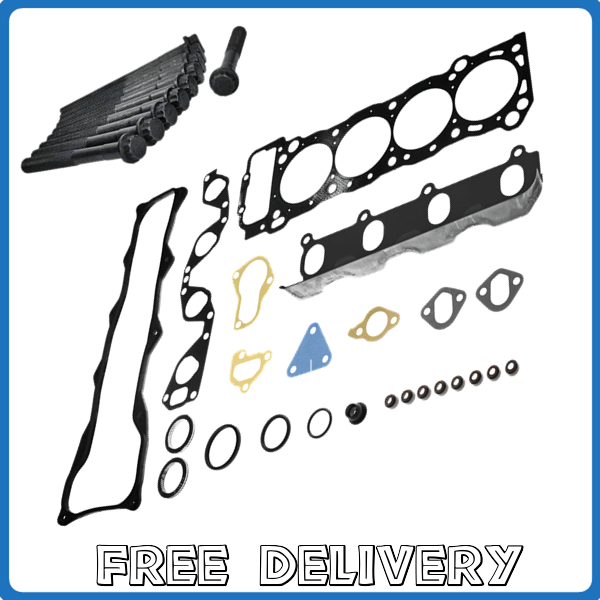 Hiace 2RZ Head Gasket Set with Bolts - New Cylinder Heads