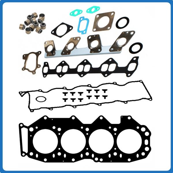 Mazda B2500 Cylinder Head Gasket Set with Bolts - New Cylinder Heads