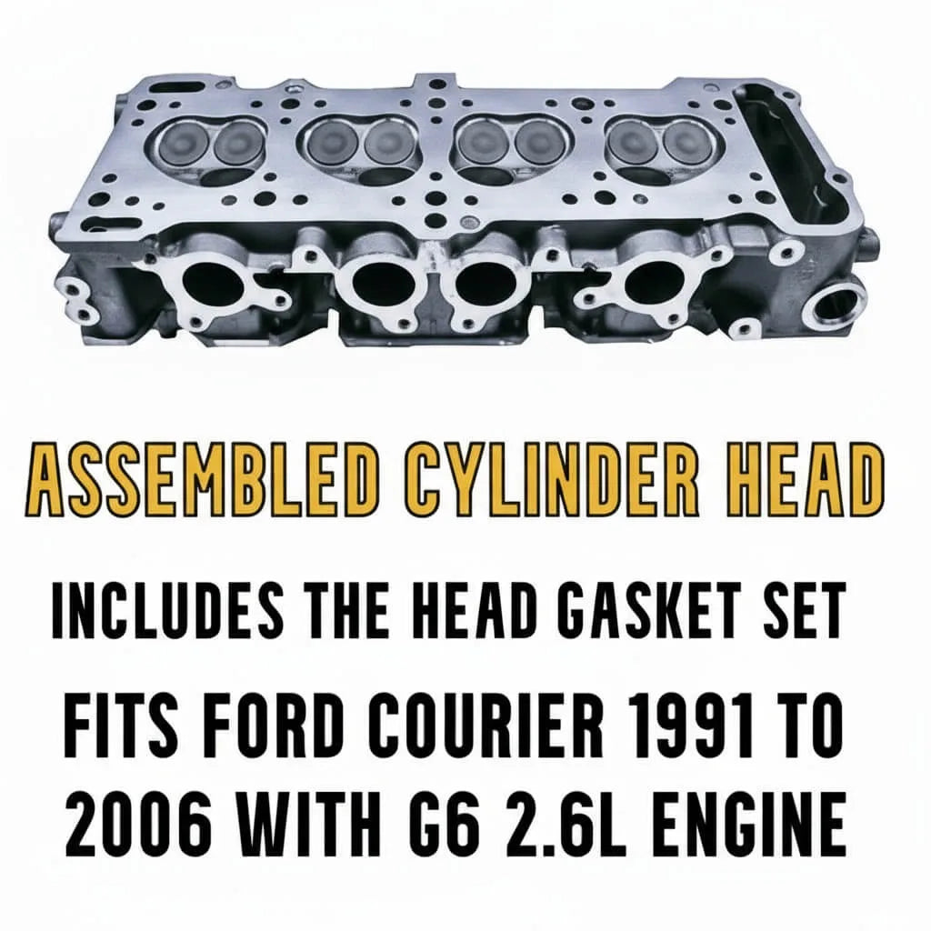 Ford Courier Mazda B2600 G6 2.6L Cylinder Head Kit Inc Head Bolts