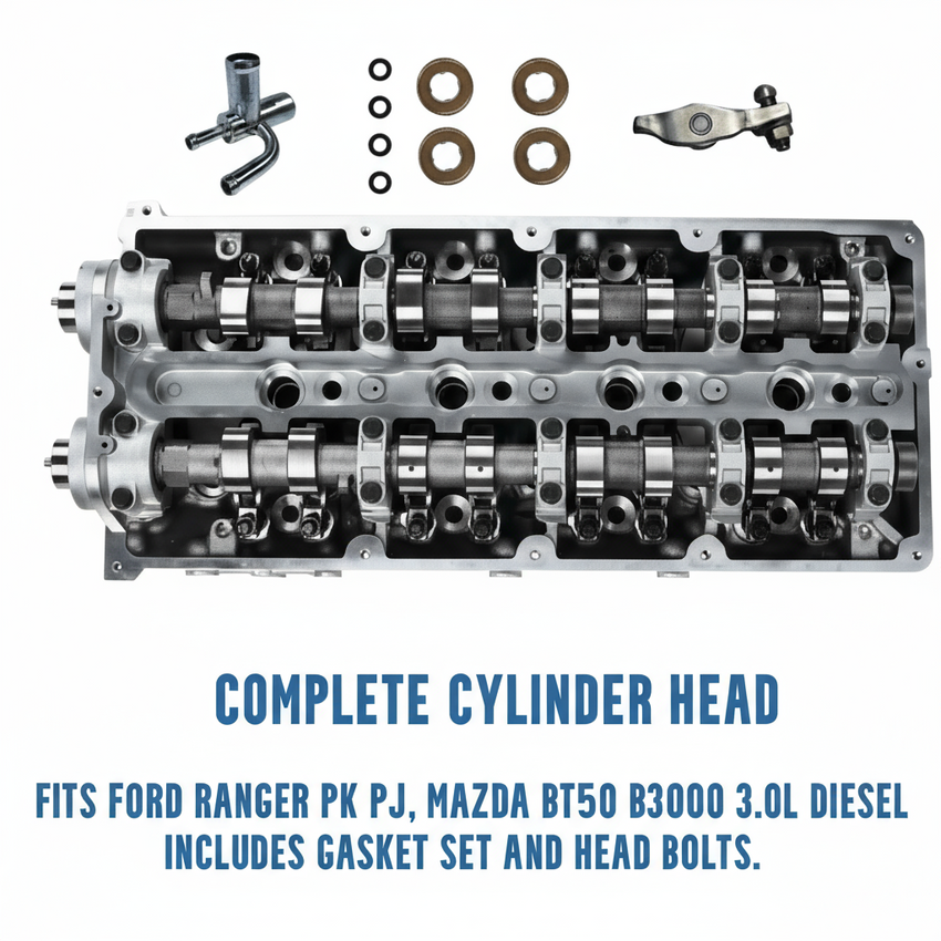 BT50 B2500 B3000 WEC WEAT Complete Cylinder Head  Viewing Camshafts