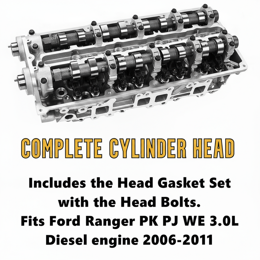 BT50 B2500 B3000 WEC WEAT Complete Cylinder Head - Top View