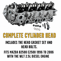  Ford Courier WLT Complete Cylinder Head  with Text Description