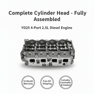 Nissan Navara Pathfinder Cylinder Head YD25 4-Port Complete