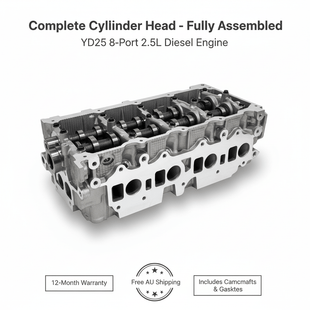 Nissan Navara Pathfinder Cylinder Head YD25 8-Port Complete