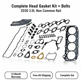 Nissan Navara Patrol Head Gasket Set ZD30 Non CR + Bolts