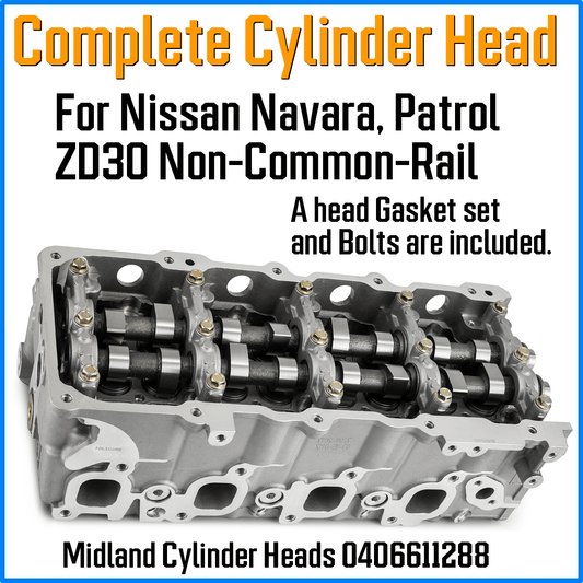 Nissan Navara Patrol ZD30 Non Common Rail Assembled Cylinder Head