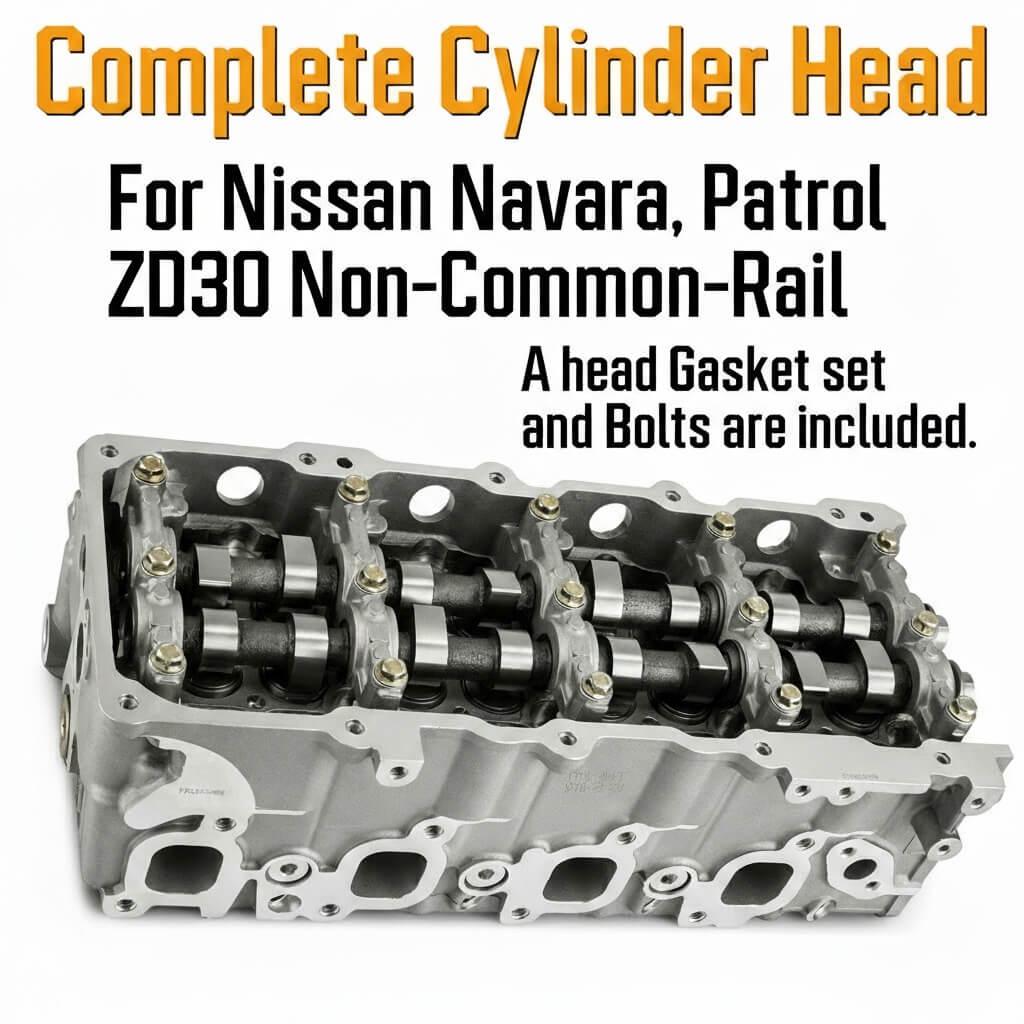 Nissan Navara Patrol ZD30 Non Common Rail Assembled Cylinder Head With Text
