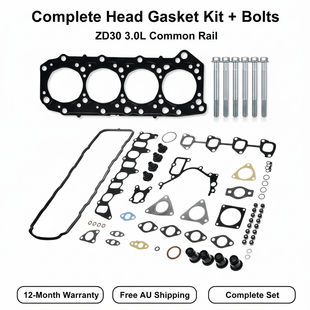 Nissan Patrol Head Gasket Set ZD30 Common Rail + Bolts