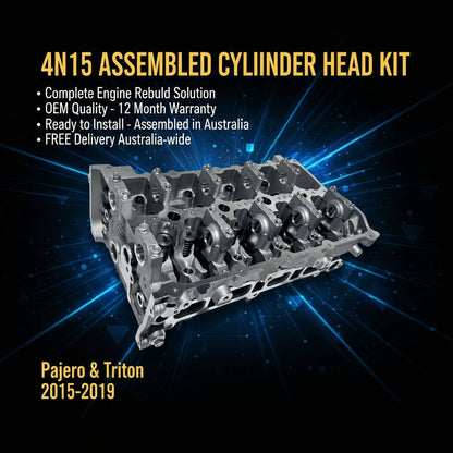 4N15 Assembled Cylinder Head Kit Banner - Blue and Gold