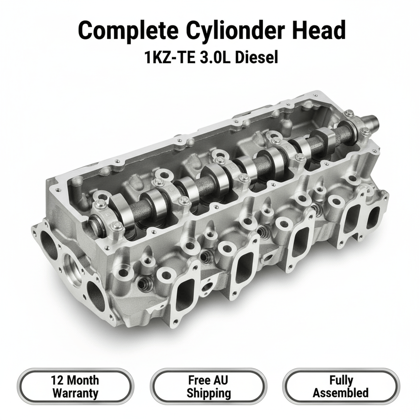 Enhanced Toyota 1KZ-TE Complete Cylinder Head