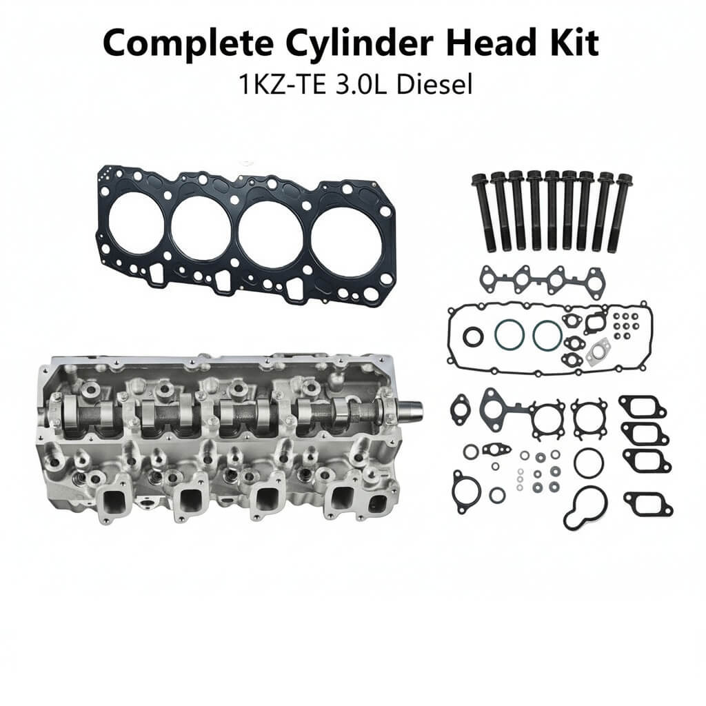 Toyota 1KZ-TE 3.0L Diesel Complete Cylinder Head Kit