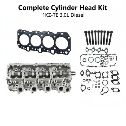 Toyota 1KZ-TE 3.0L Diesel Complete Cylinder Head Kit