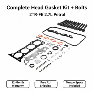Toyota Hiace Hilux Head Gasket Set 2TR-FE 2.7L + Bolts