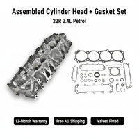 Enhanced Toyota Hilux 22R Assembled Cylinder Head + Gasket Set