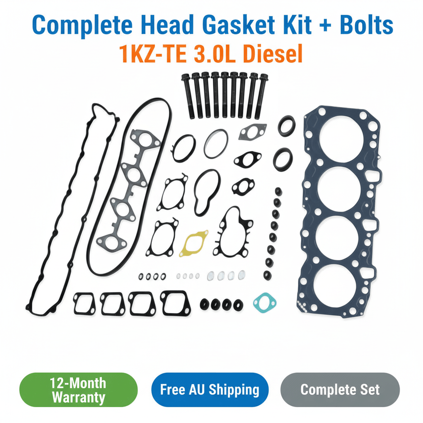 Toyota Hilux Prado Surf Head Gasket Set 1KZ-TE + Bolts