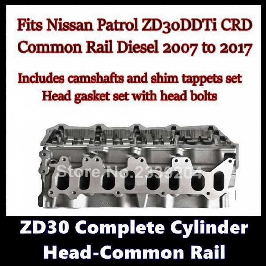 Patrol ZD30 Common Rail Complete Cylinder Head - New Cylinder Heads